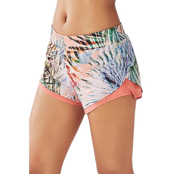 Fabletics Latrice Shorts - Marbella Print/Ginger - Medium - Picture 2 of 11